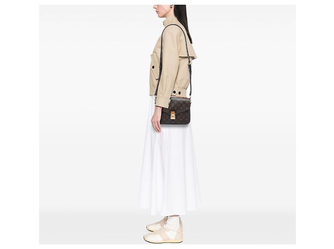 Louis Vuitton Pochette Metis Marrone Monogram - vista 5