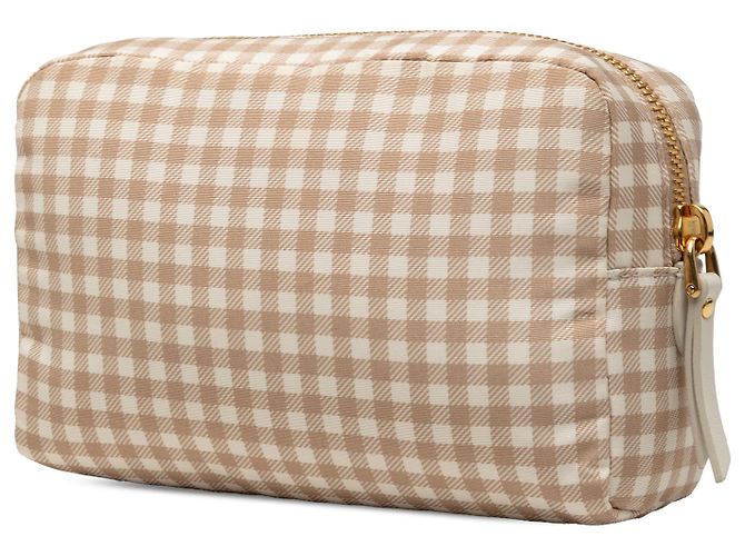 Pochette da polso in nylon Vichy beige Miu Miu - vista 2