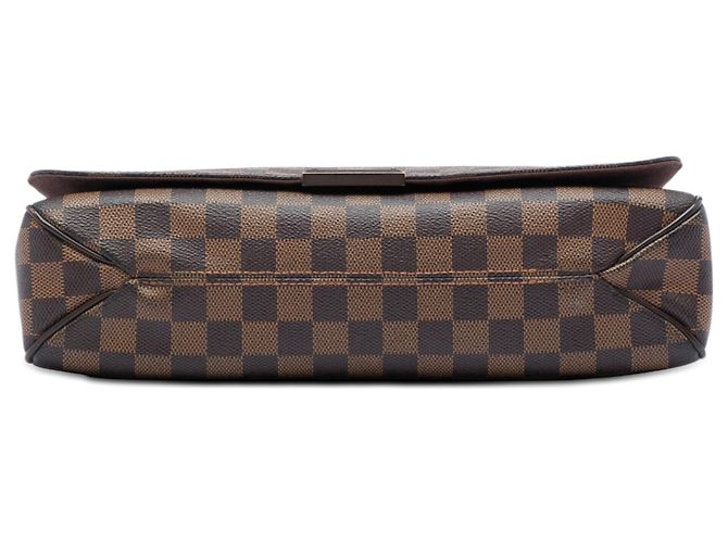 Louis Vuitton Marrone Damier Ebene District MM - vista 3