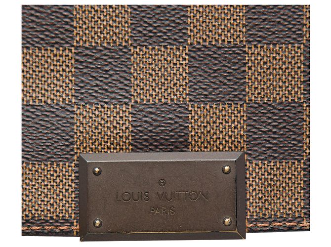 Louis Vuitton Marrone Damier Ebene District MM - vista 5