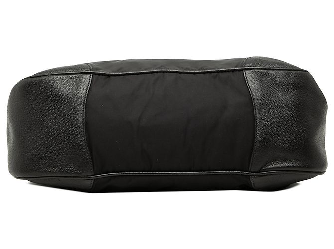 Borsa Tessuto di Prada con bordi in pelle nera Nero - vista 3