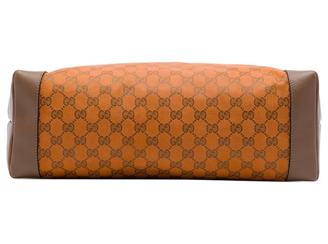 Tote en toile GG Web orange Gucci - vue 3
