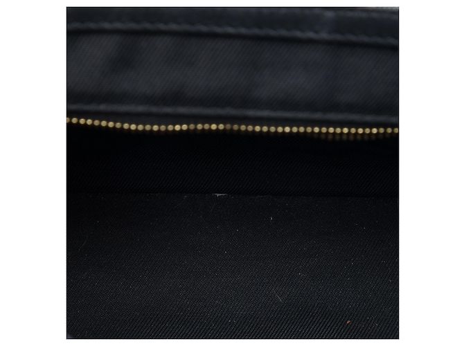 Burberry Black Small Haymarket Check Nylon e Pelle Dickens Crossbody Nero - vista 4