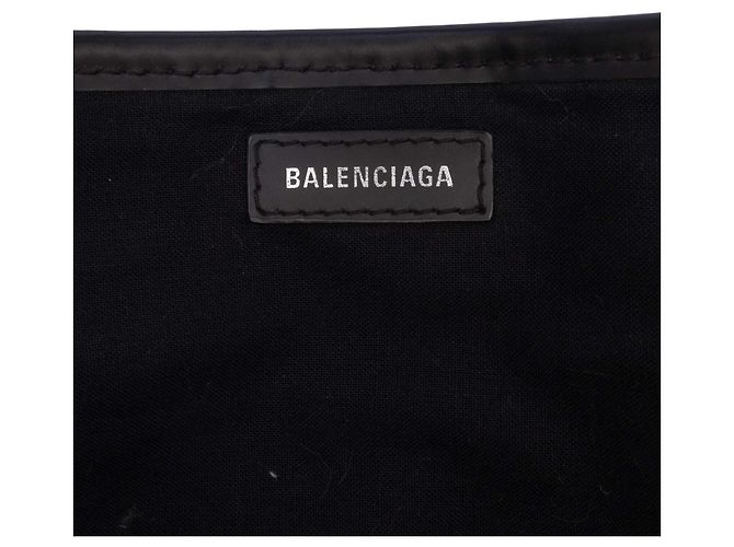Balenciaga Borsa Satchel in Denim Nero Navy XS - vista 5