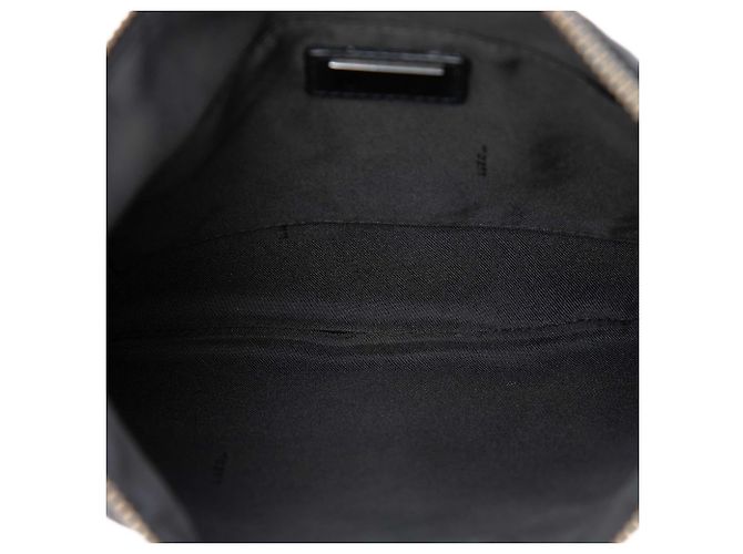 Borsa a tracolla Fendi in tela Zucchino nera Nero - vista 4