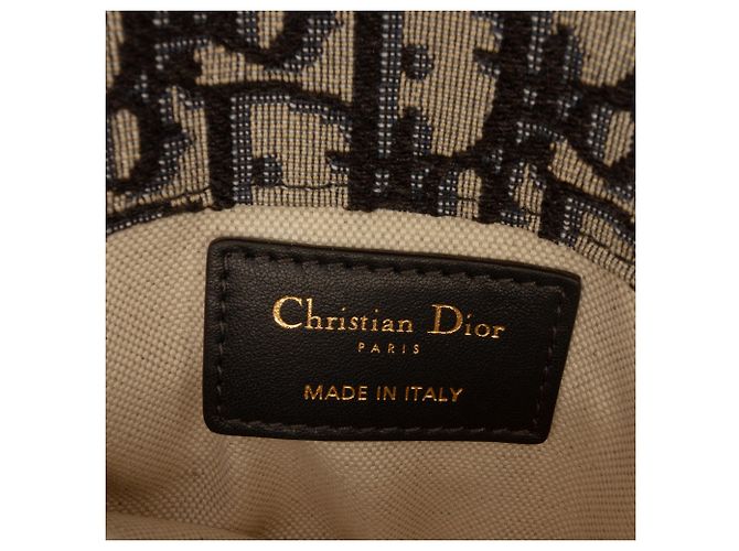 Dior Saddle Gürteltasche aus Blue Oblique Canvas Blau - Ansicht 5