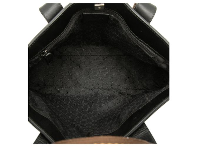Borsa Web in pelle di vitello nera Gucci Nero - vista 4