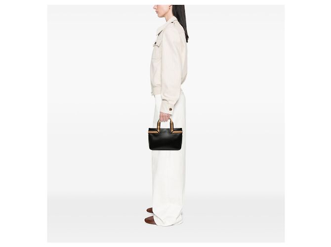 Borsa Web in pelle di vitello nera Gucci Nero - vista 6