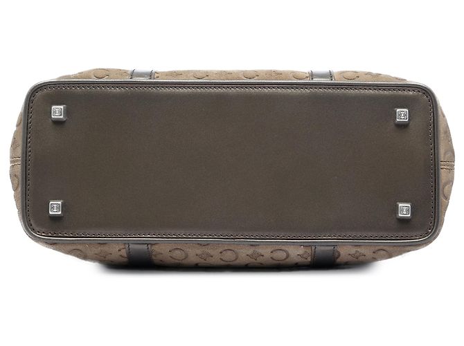 Céline Tote Celine Brown C Macadam Suede Marrone Cachi - vista 3