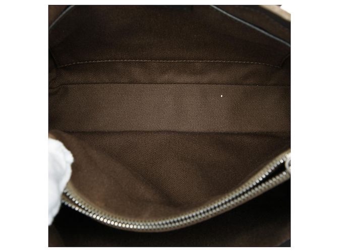Céline Tote Celine Brown C Macadam Suede Marrone Cachi - vista 4