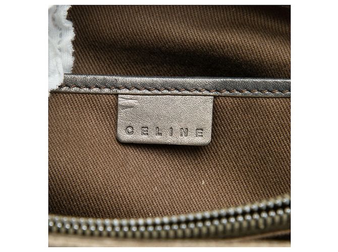 Céline Tote Celine Brown C Macadam Suede Marrone Cachi - vista 5
