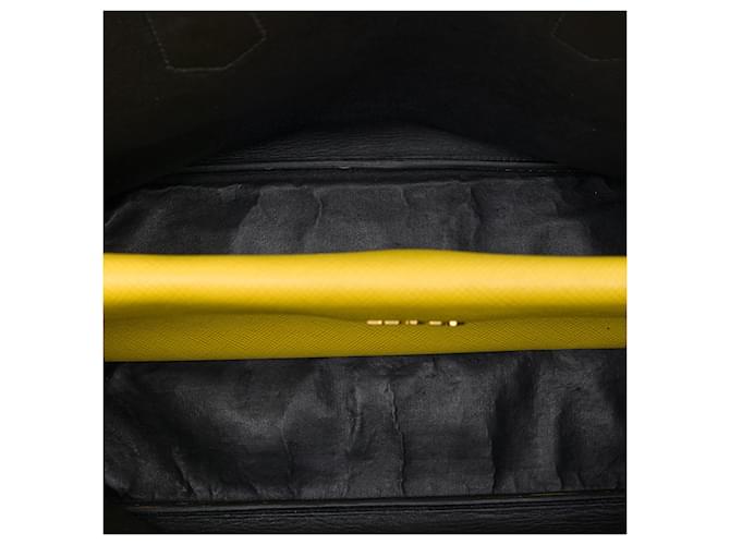 Prada Borsa Double Saffiano Cuir Gialla Medium Giallo - vista 4