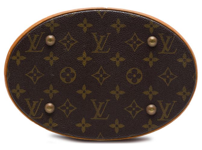 Petit Bucket Louis Vuitton Marrone Monogram - vista 3