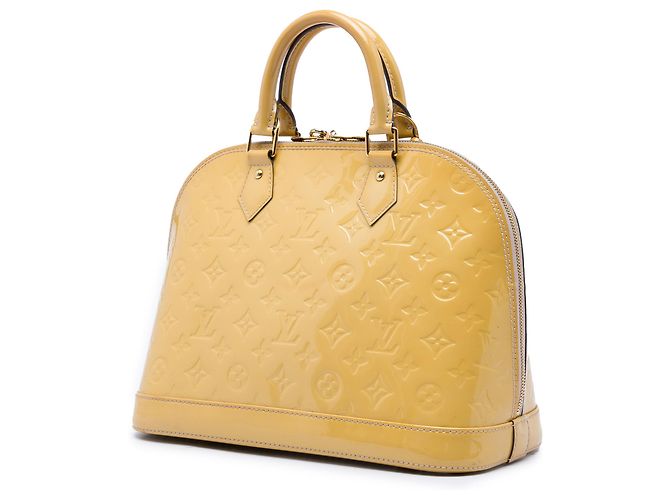 Louis Vuitton Alma PM in Monogram Vernis beige - vista 2