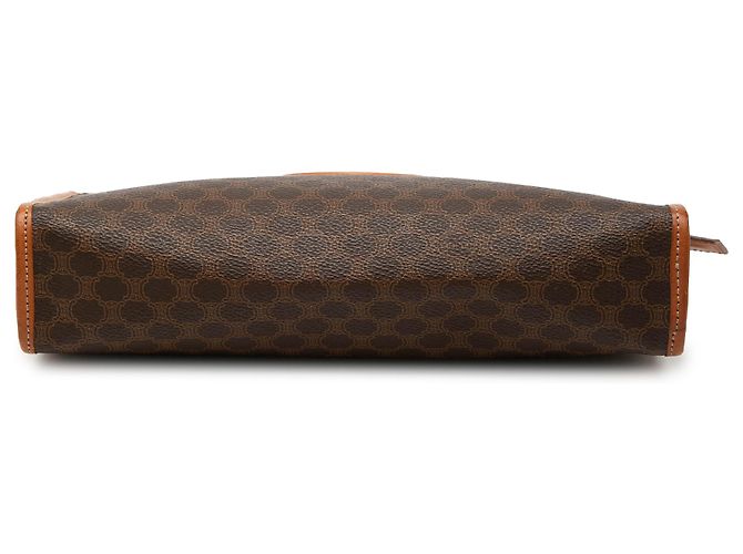 Céline Clutch de lona revestida Celine Marrón Macadam Castaño - vista 3