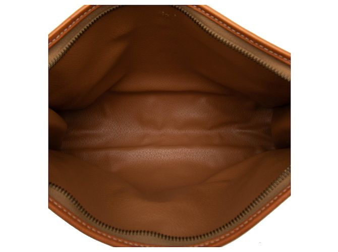 Céline Clutch de lona revestida Celine Marrón Macadam Castaño - vista 4