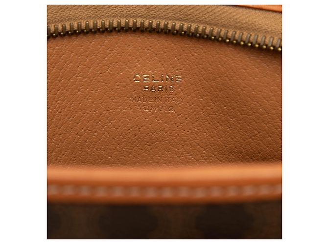Céline Clutch de lona revestida Celine Marrón Macadam Castaño - vista 5
