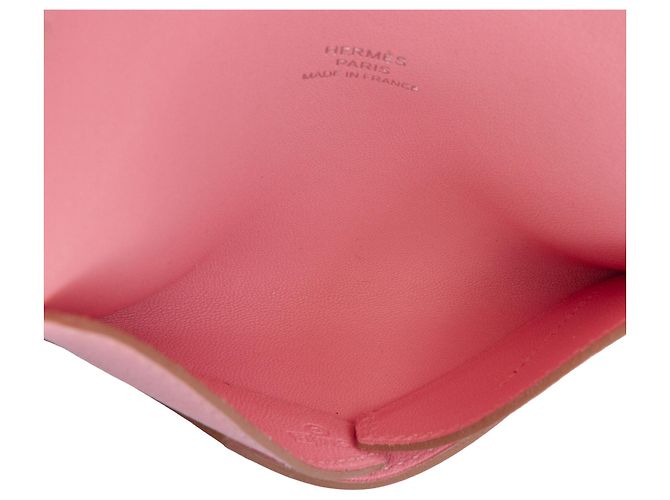 Hermès Kartenetui Envelope Pink Epsom MM - Ansicht 4