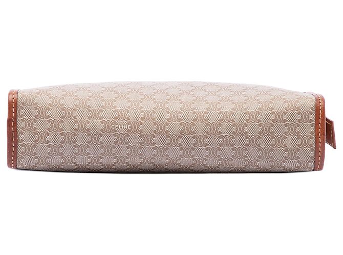 16 Céline Celine Clutch aus beschichteter Canvas Beige Macadam - Ansicht 3