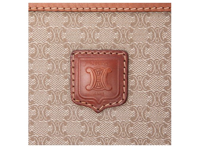 16 Céline Celine Clutch aus beschichteter Canvas Beige Macadam - Ansicht 5