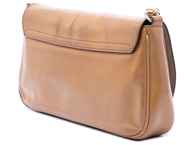 Gucci Borsa a tracolla Soho Chain Flap in vernice marrone Medium Marrone chiaro - vista 2
