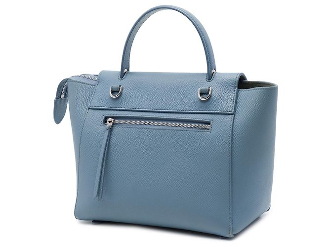 Belt Bag Céline Borsa Belt in pelle di vitello micro granulata blu Celine Blu chiaro - vista 2