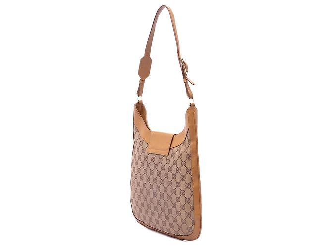Borsa a tracolla Jackie in tela GG beige Gucci - vista 2