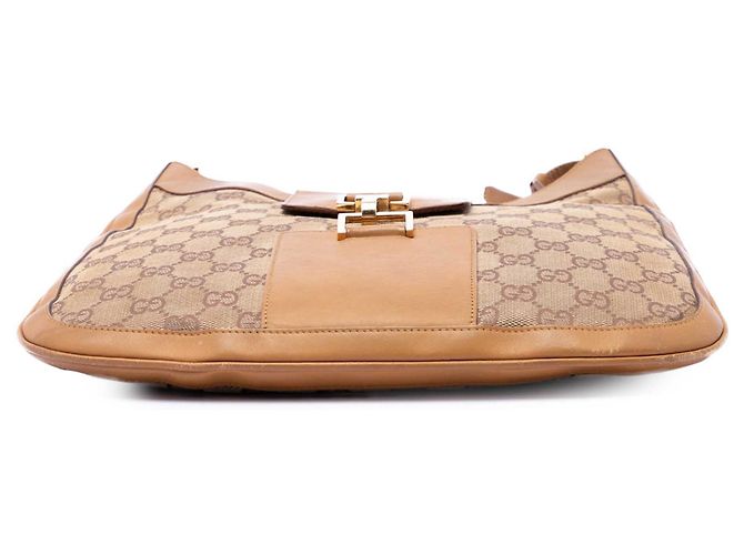 Borsa a tracolla Jackie in tela GG beige Gucci - vista 3