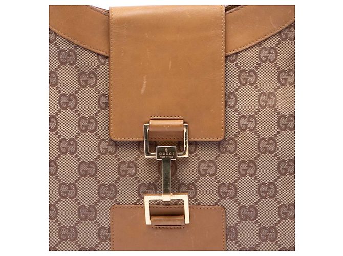 Borsa a tracolla Jackie in tela GG beige Gucci - vista 6