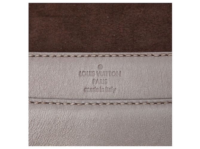 Louis Vuitton Louise Chain MM in pelle grigia Marrone - vista 5