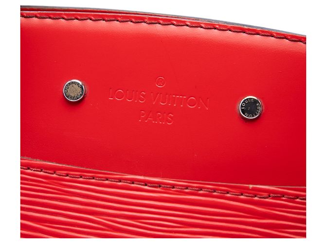 Louis Vuitton Red Epi Soufflot MM Rosso - vista 5
