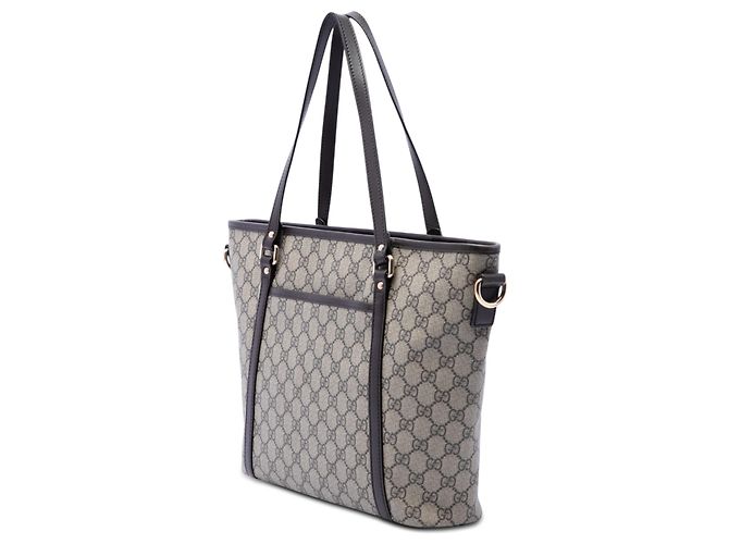 Borsa Tote Convertible Gucci Beige GG Supreme Joy - vista 2