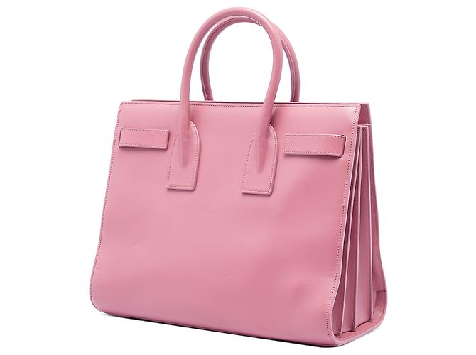 Borsa Sac De Jour in pelle rosa piccola Saint Laurent - vista 2
