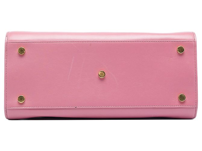 Borsa Sac De Jour in pelle rosa piccola Saint Laurent - vista 3