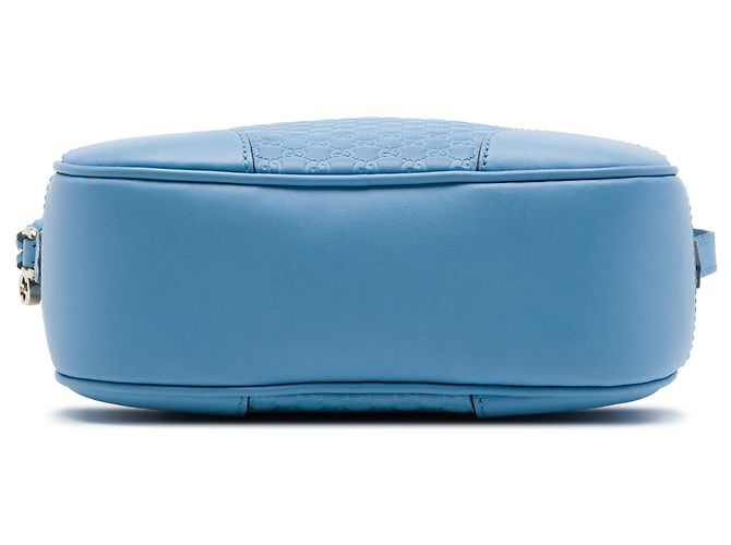 Borsa a tracolla Gucci Blue Microguccissima Bree Blu chiaro - vista 3