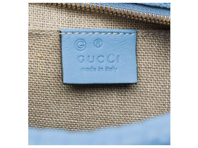 Borsa a tracolla Gucci Blue Microguccissima Bree Blu chiaro - vista 5