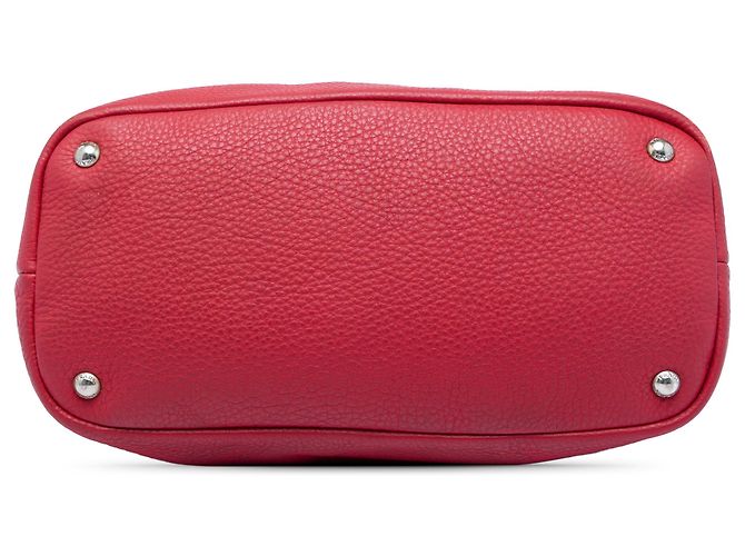 Borsa a tracolla Prada Red Vitello Daino Rosso - vista 3