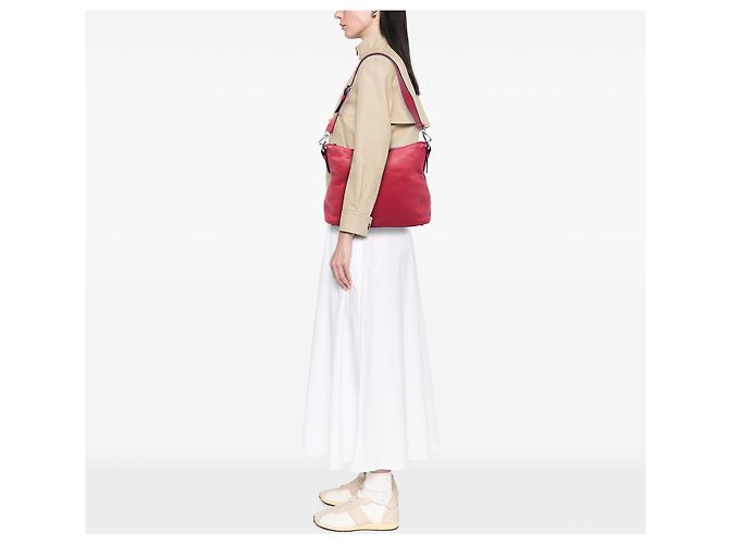 Borsa a tracolla Prada Red Vitello Daino Rosso - vista 5