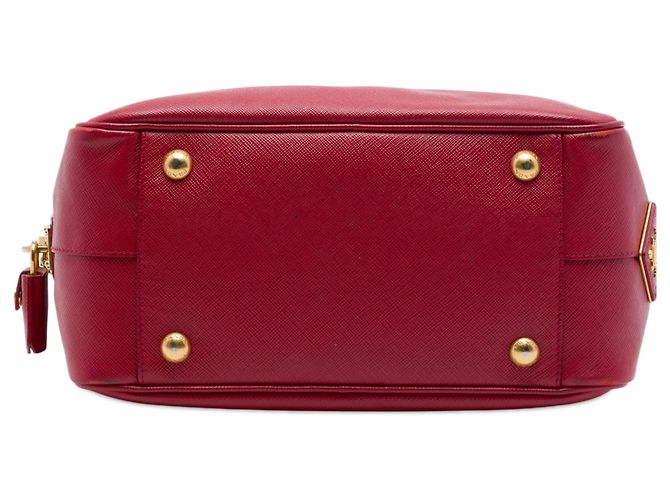 Borsa Bauletto Prada Red Small Saffiano Square Rosso - vista 3