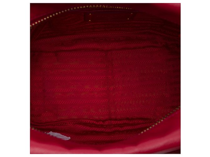 Borsa Bauletto Prada Red Small Saffiano Square Rosso - vista 4