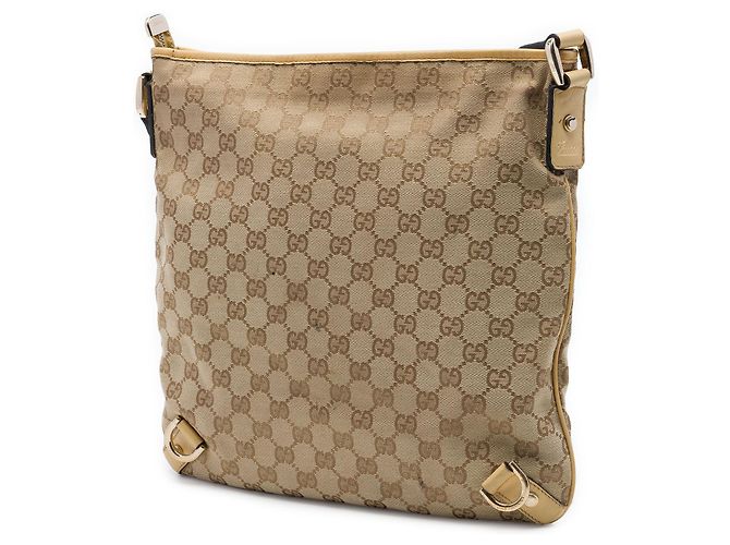 Gucci Beige GG Canvas Abbey D Ring Crossbody - vista 2