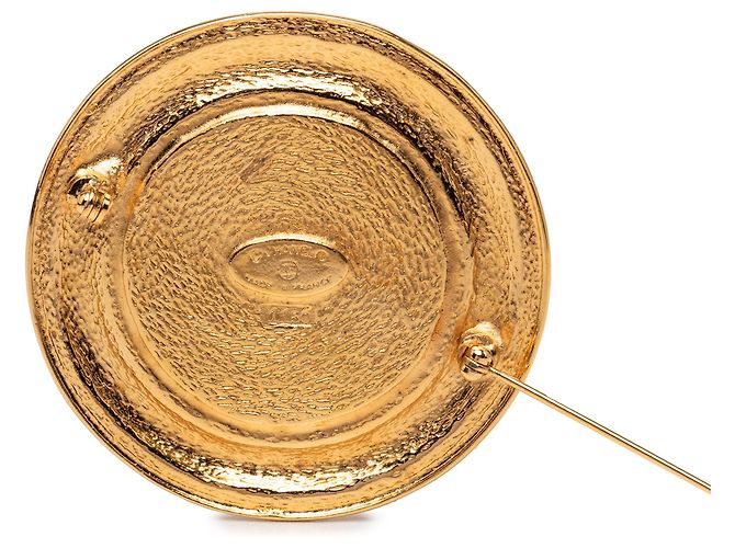 Chanel Spilla Medaglione 31 Rue Cambon Placcata Oro D'oro - vista 3