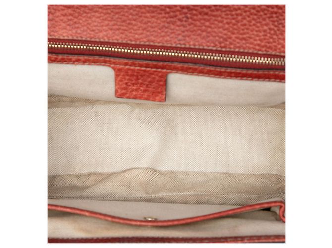 Borsa Gucci Red Medium in pelle New Bamboo Rosso - vista 4