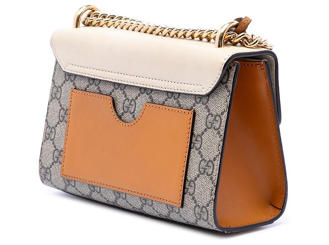 Gucci Beige Small GG Supreme Padlock Crossbody - vista 2