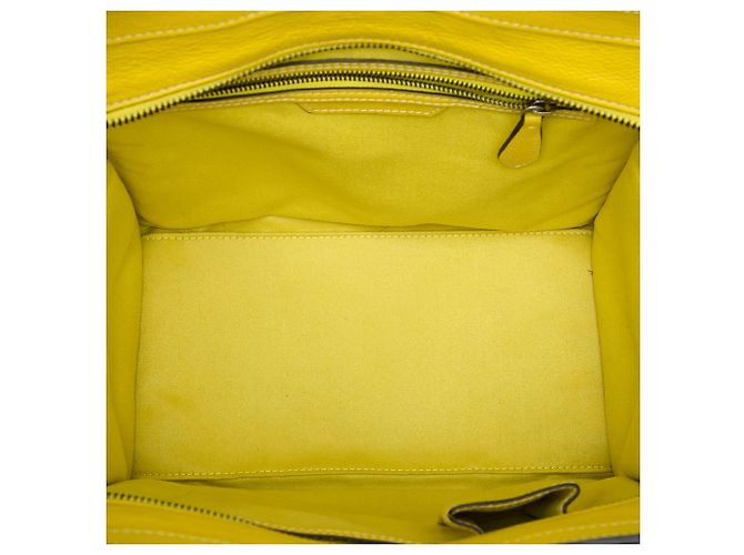 Céline Celine Yellow Mini Kalbsleder Luggage Tote Gelb - Ansicht 4