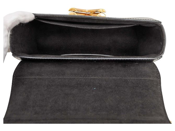 Louis Vuitton Twist MM in pelle di vitello stampata marrone Beige - vista 4