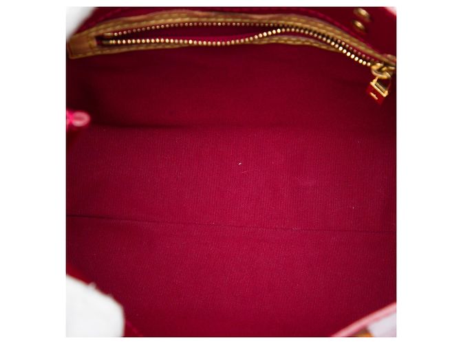 Louis Vuitton Red Monogram Vernis Reade PM Rosso - vista 4