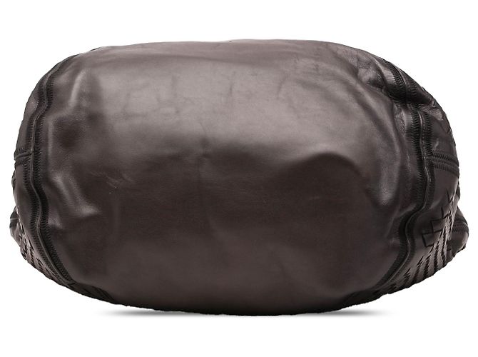 Borsa da viaggio in nappa intrecciato marrone Bottega Veneta - vista 3