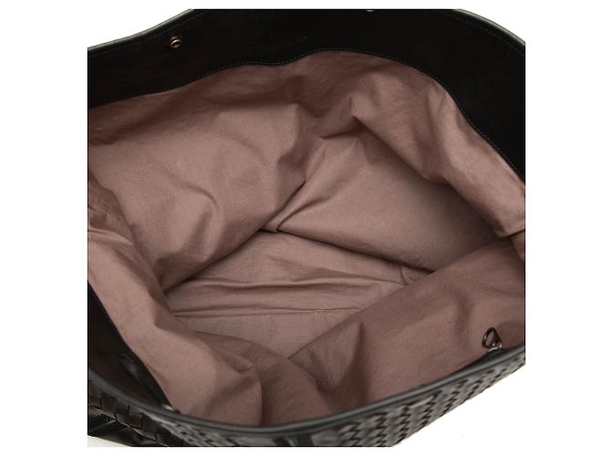 Borsa da viaggio in nappa intrecciato marrone Bottega Veneta - vista 4