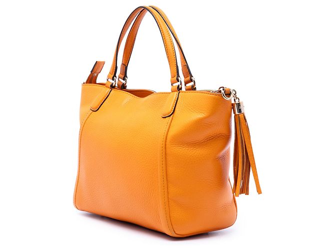 Sac à main Soho Cellarius en cuir de veau jaune petit modèle de Gucci - vue 2